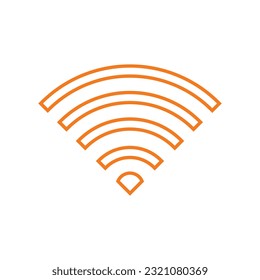 WiFi icon flat vector illustration.