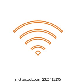 WiFi icon flat vector illustration.