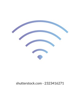 WiFi icon flat vector illustration.
