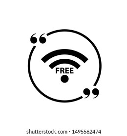 wi-fi icon.  free wifi internet icon vector