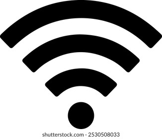 Wifi-Symbol. Kostenloses WiFi-Zeichen, isoliertes Symbol. lineares Wi-Fi-Netzwerksymbol