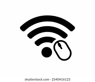 Ícone Wifi. ícone isolado do sinal de wi-fi gratuito. ícone linear da rede wi-fi. sinal e símbolo. Sinal sólido de área de wifi pública. Ícone de Wi-Fi sem fio símbolo plano de elemento de sinal de internet