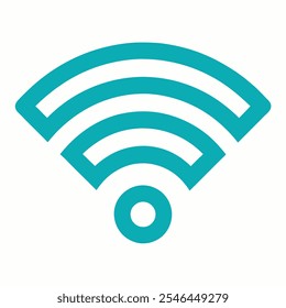 Ícone Wifi. ícone isolado do sinal de wi-fi gratuito. ícone linear da rede wi-fi. sinal e símbolo. Sinal sólido de área de wifi pública. Ícone de Wi-Fi sem fio símbolo plano de elemento de sinal de internet