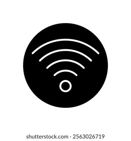 Wifi icon. Free wifi sign isolated icon. wi-fi network linear icon. signal sign and symbol. Public wifi area solid sign. Wifi icon wireless internet signal element flat symbol