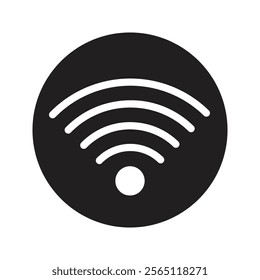 Wifi icon. Free wifi sign isolated icon.