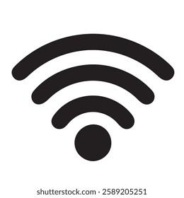 Wifi icon. Free wifi sign isolated icon. wi-fi network linear icon. signal sign and symbol. Public wifi area solid sign. Wifi icon wireless internet signal element flat symbol