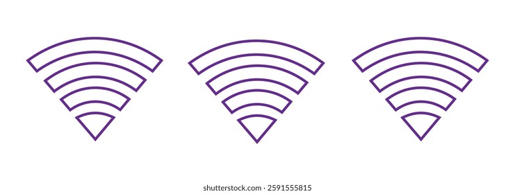 Wifi icon. Free wifi sign isolated icon. wi-fi network linear icon. signal sign and symbol. Public wifi area solid sign. Wifi icon wireless internet signal element flat symbol