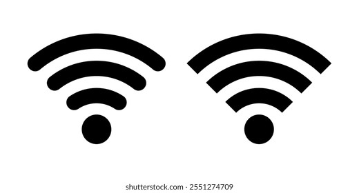 Wifi icon, free wifi vector sign isolated icon, mobile phone wi-fi network set, black wi-fi network linear icon, clipart wifi vector illustration symbol, wi-fi, wireless internet signal flat app icon