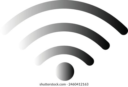 wifi icono gradiente color formato eps