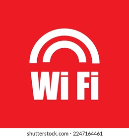 WiFi icon, graphic resource template, vector illustration.