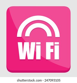 Wifi icon great for any use. Vector EPS10.