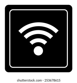 Wifi icon great for any use. Vector EPS10.