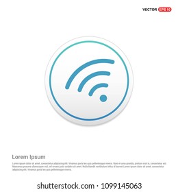 Wifi icon Hexa White Background icon template