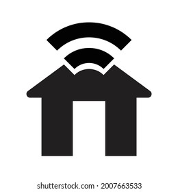 Wi-Fi icon. Home wifi signal. Wireless Communications Icons. Modern simple flat network sign. Business, internet concept.