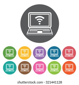 wifi icon, hotel set. Vector Illustration eps10 