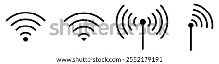 Wifi Icon, Hotspot icons,  single, signal vector icon. Wireless icon vector.  Buttons of display for website, mobile app, ui. 