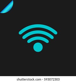 wi-fi icon illustration isolated vector sign symbo