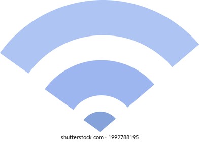 WIFI icon, illustration, on a white background.