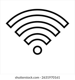 Estilo de vetor da ilustração do ícone Wi-Fi
