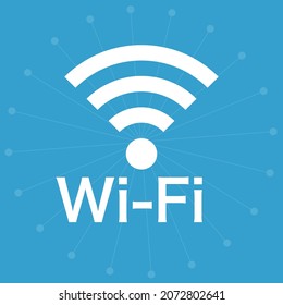 Un icono de Wi-Fi con una imagen de conectividad a Internet. Es sencillo.