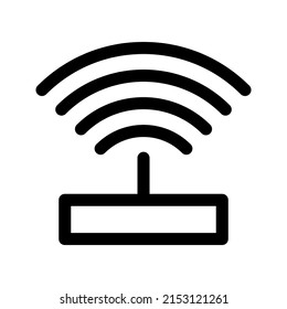 Icono de WiFi editable para color de interfaz