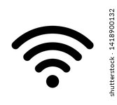 Wifi icon for interface design. Vector wlan access, wireless wifi hotspot signal sign, icon, symbol.