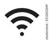 Wifi icon for interface design. Vector wlan access, wireless wifi hotspot signal sign, icon, symbol