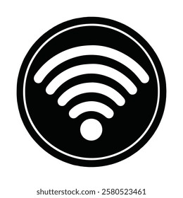 	
Wifi icon for interface design. Vector wlan access, wireless wifi hotspot signal sign, icon, symbol.