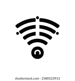 	
Wifi icon for interface design. Vector wlan access, wireless wifi hotspot signal sign, icon, symbol.