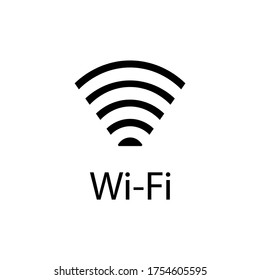 Wifi icon for interface and internet. Symbol of wlan access, wireless wifi hotspot signal sign, icon.