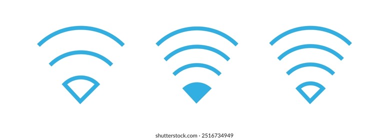 wi-fi icon. Internet Access Icon Set. Wifi Wave Vector Symbol. Wifi symbol. Wifi vector icon set.