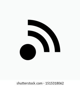 Wifi Icon. Internet Connection Symbol for Design, Presentation, Website or Apps Elements - Vector. Logo Template.