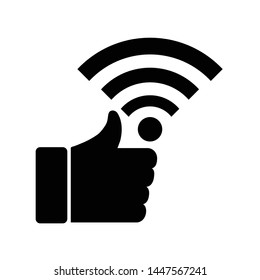 wi-fi icon.  internet icon vector