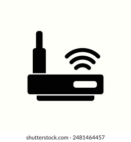 wifi icon, isolated black glyph icon theme ui
