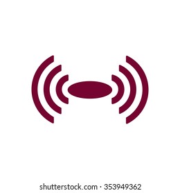   wifi   icon,  isolated. Flat  design.