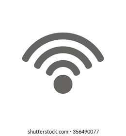 Wi-Fi   icon,  isolated. Flat  design.