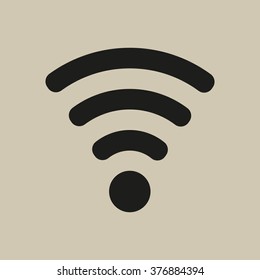 Wi-Fi.   icon,  isolated. Flat  design.