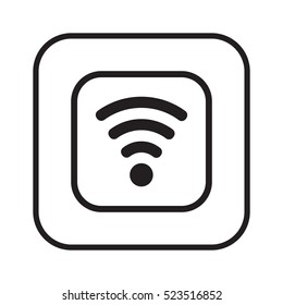 Wi-Fi   icon, isolated. Flat  design. 