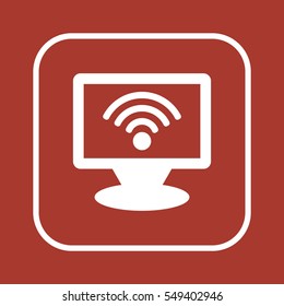 Wi-Fi  icon, isolated. Flat  design. 