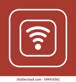 Wi-Fi   icon, isolated. Flat  design. 