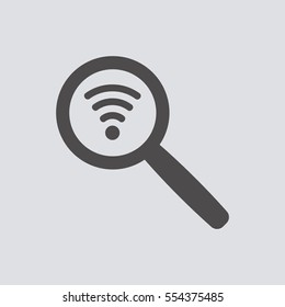 Wi-Fi   icon, isolated. Flat  design. 