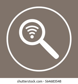 Wi-Fi   icon, isolated. Flat  design. 