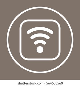 Wi-Fi   icon, isolated. Flat  design. 