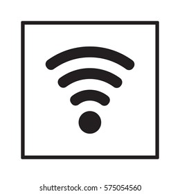 Wi-Fi   icon, isolated. Flat  design. 