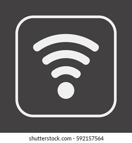 Wi-Fi   icon, isolated. Flat  design. 