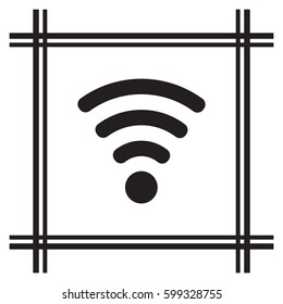 Wi-Fi   icon, isolated. Flat  design. 