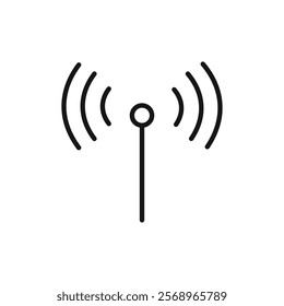 Wifi icon Isolated flat vector in outline