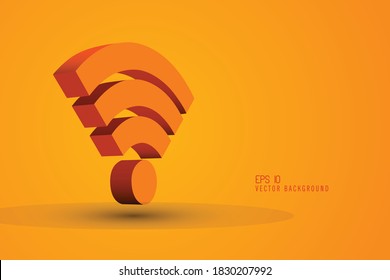 Icono WiFi aislado en una ilustración vectorial de tecnología.