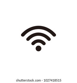 Wifi icon isolated on white background