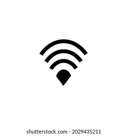 Icono de Wi-Fi aislado en fondo blanco